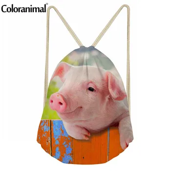 Coloranimal Drawstring Bag Women Men's Casual Backpack Boy Girl Mini Cinch Sack Beach Rucksack Cute Puppy Pig Print Shoulder Bag 
Coloranimal Drawstring Bag Women Men's Casual Backpack Boy Girl Mini Cinch Sack Beach Rucksack Cute Puppy Pig Print Shoulder Bag