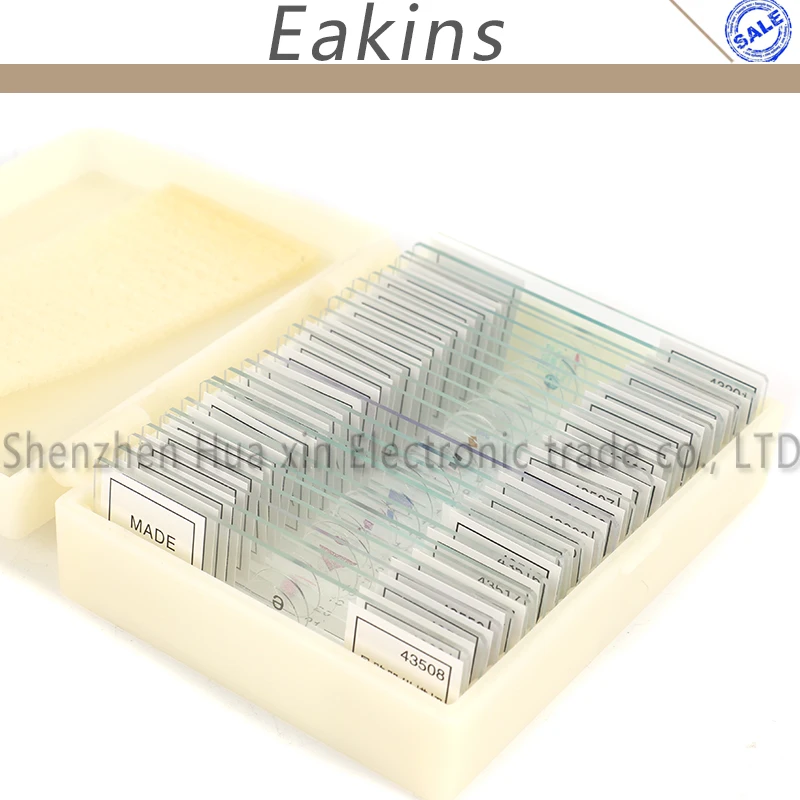 25/11/50pcs/set Different Kinds Prepared Microscope Glass Slides for Student Biological Science Education Studying
25/11/50pcs/set Different Kinds Prepared Microscope Glass Slides for Student Biological Science Education Studying
