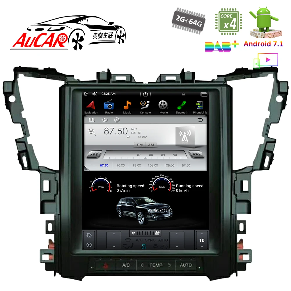 Автомобильный dvd плеер в стиле Tesla 12 1 дюйма для Toyota Alphard 2015 gps навигационная