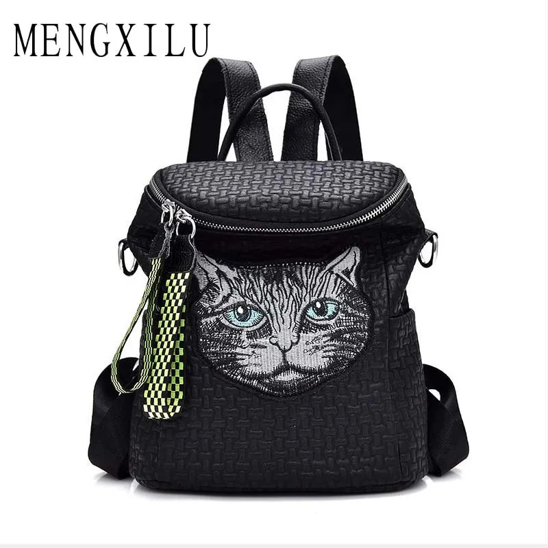 2019 Korean Fashion New Elephant Pattern Backpack Tide Female Cat Head Embroidery Leisure Travel Bag Soft Leather Dual-use Bag
2019 Korean Fashion New Elephant Pattern Backpack Tide Female Cat Head Embroidery Leisure Travel Bag Soft Leather Dual-use Bag