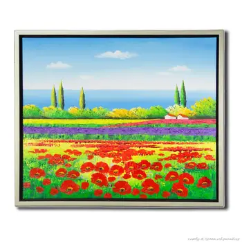 Hand Painted Modern Landscape Oil Painting On Canvas Wall Art Beautiful Lavender Flower Picture For Home Decoration 50X60CM
Hand Painted Modern Landscape Oil Painting On Canvas Wall Art Beautiful Lavender Flower Picture For Home Decoration 50X60CM