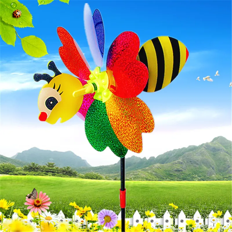 Color Random Plastic Yard Bee Windmill Outdoor Pinwheel 3D Insect Wind Spinner Garden
Color Random Plastic Yard Bee Windmill Outdoor Pinwheel 3D Insect Wind Spinner Garden