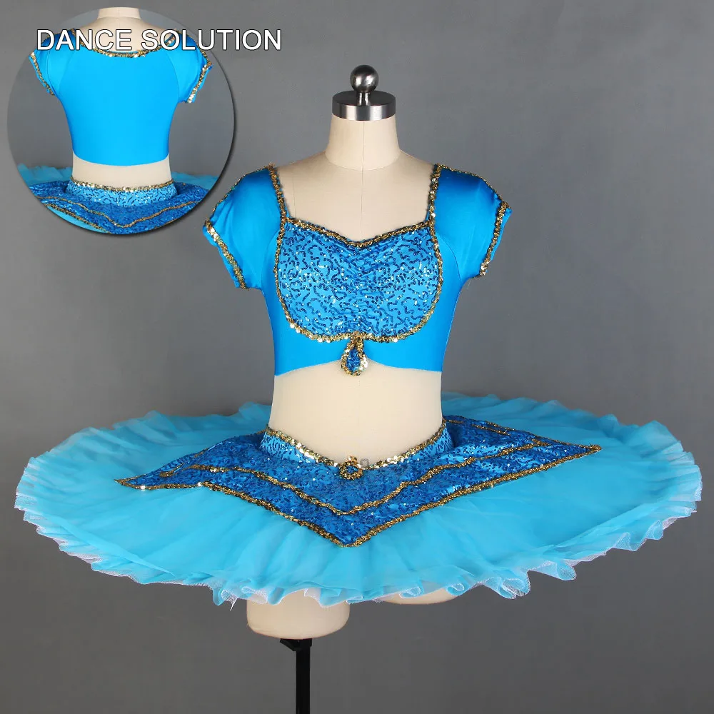 BLL118 Blue Pre-professional Ballet Costumes with Spandex Top and Pancake Tutu Girl & Adult Stage Show Dancewear Solo Dress
BLL118 Blue Pre-professional Ballet Costumes with Spandex Top and Pancake Tutu Girl & Adult Stage Show Dancewear Solo Dress