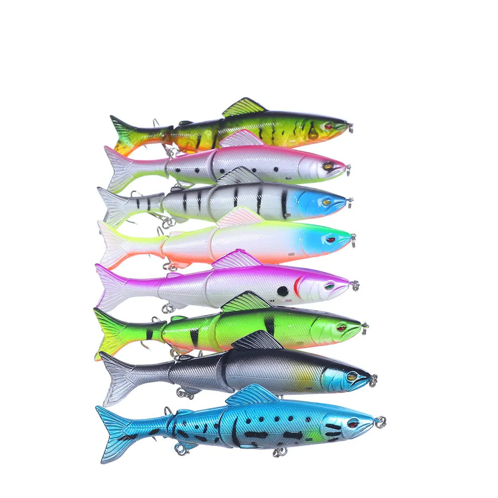 8 шт./компл. Соединенные секционные приманки Swimbait 12 7 см цветов приманка для ловли