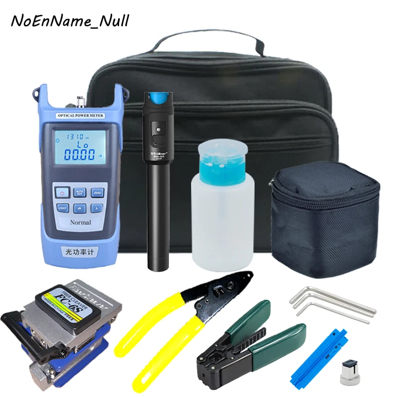 FTTH fiber optic tool kit FC-6S Fiber Cleaver Optical Power Meter 10km Visual Fault Locator with Stripping Pliers
FTTH fiber optic tool kit FC-6S Fiber Cleaver Optical Power Meter 10km Visual Fault Locator with Stripping Pliers