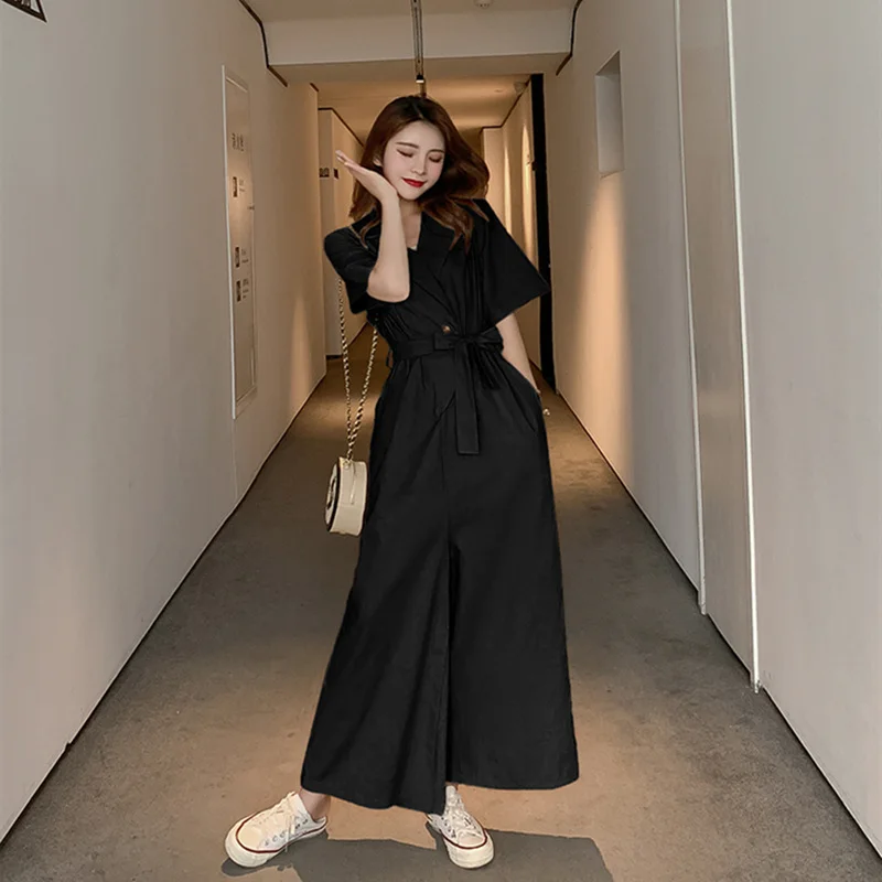 RUGOD 2019 Summer Cotton Linen Casual V-neck Lcae Up High Waist Women Jumpsuits Loose Solid Comfortable Fashion Jumpsuit
RUGOD 2019 Summer Cotton Linen Casual V-neck Lcae Up High Waist Women Jumpsuits Loose Solid Comfortable Fashion Jumpsuit
