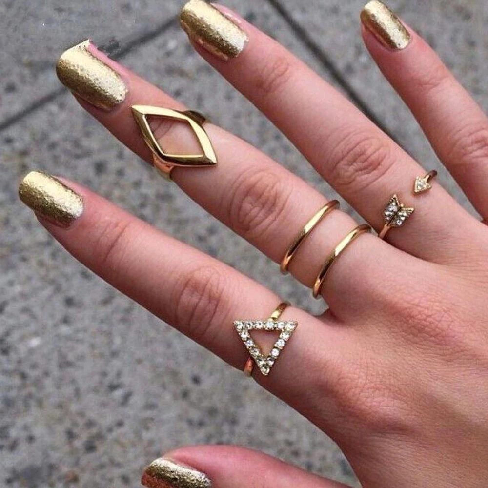 2017 Anillos Tomtosh Zinc Alloy Crystal Party New Hot Wild Fashion Triangle Set /rings, Stacking Geometry Midi Ring Women Rings
2017 Anillos Tomtosh Zinc Alloy Crystal Party New Hot Wild Fashion Triangle Set /rings, Stacking Geometry Midi Ring Women Rings