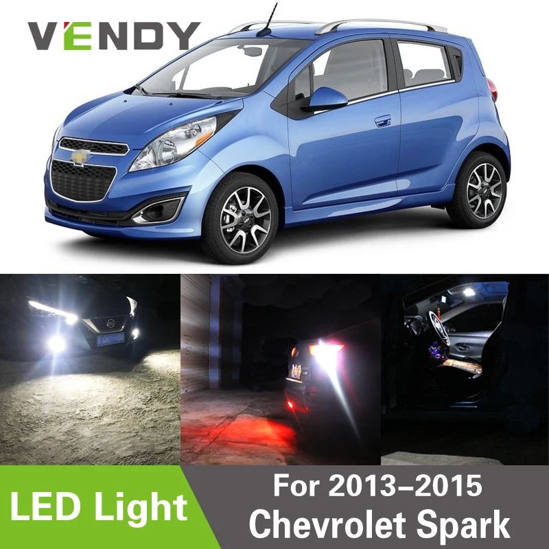 VENDY 1pcs LED Light For 2013-2015 Chevrolet Spark For Reverse Brake License Plate Dome Map Trunk Bulb Lamp W16W H11 W5W 7443
VENDY 1pcs LED Light For 2013-2015 Chevrolet Spark For Reverse Brake License Plate Dome Map Trunk Bulb Lamp W16W H11 W5W 7443