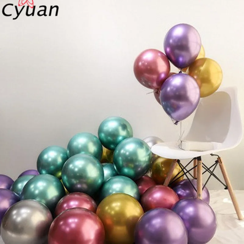 5/10Pcs 12inch Birthday Metal Colors Metallic Chrome Latex Balloons Inflatable Helium Balloons Wedding Party Balloons Supplies
5/10Pcs 12inch Birthday Metal Colors Metallic Chrome Latex Balloons Inflatable Helium Balloons Wedding Party Balloons Supplies