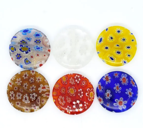 Glass Beads Round Mixed Flower Pattern Dyed About 20mm( 6/8") Dia, Hole: Approx 1mm, 2 PCs new
Glass Beads Round Mixed Flower Pattern Dyed About 20mm( 6/8") Dia, Hole: Approx 1mm, 2 PCs new