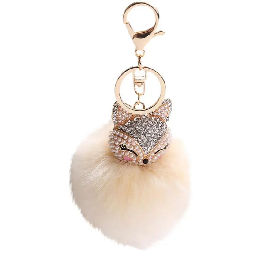 GEMIXI High Quality Romantic 8CM Fox Fur Ball With Artificial Inlay Pearl Rhinestone Key Chain Jul30
GEMIXI High Quality Romantic 8CM Fox Fur Ball With Artificial Inlay Pearl Rhinestone Key Chain Jul30