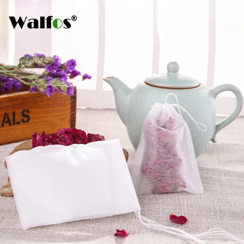 New Teabags 100Pcs/Lot 5.5 x 7CM Empty Tea Bags With String Heal Seal Filter Paper for Herb Loose Tea
New Teabags 100Pcs/Lot 5.5 x 7CM Empty Tea Bags With String Heal Seal Filter Paper for Herb Loose Tea