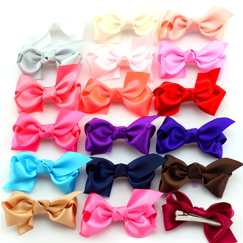 20pcs Baby Girls Lovely Satin Bows hair clip Children Hair accessories Girl Hairpin Bright Colors Polyester Ribbon Bow for hair
20pcs Baby Girls Lovely Satin Bows hair clip Children Hair accessories Girl Hairpin Bright Colors Polyester Ribbon Bow for hair
