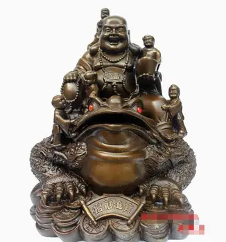 China Bronze Copper Money Golden Toad Spittor Happy Laugh Maitreya Buddha Statue
China Bronze Copper Money Golden Toad Spittor Happy Laugh Maitreya Buddha Statue