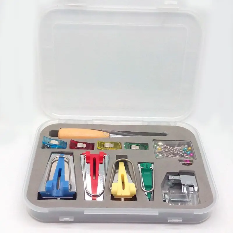 Tape Maker Machine Tools Binding Sew Multifunctional Sewing Bias Tape Maker Set DIY Patchwork Quilting Tool
Tape Maker Machine Tools Binding Sew Multifunctional Sewing Bias Tape Maker Set DIY Patchwork Quilting Tool