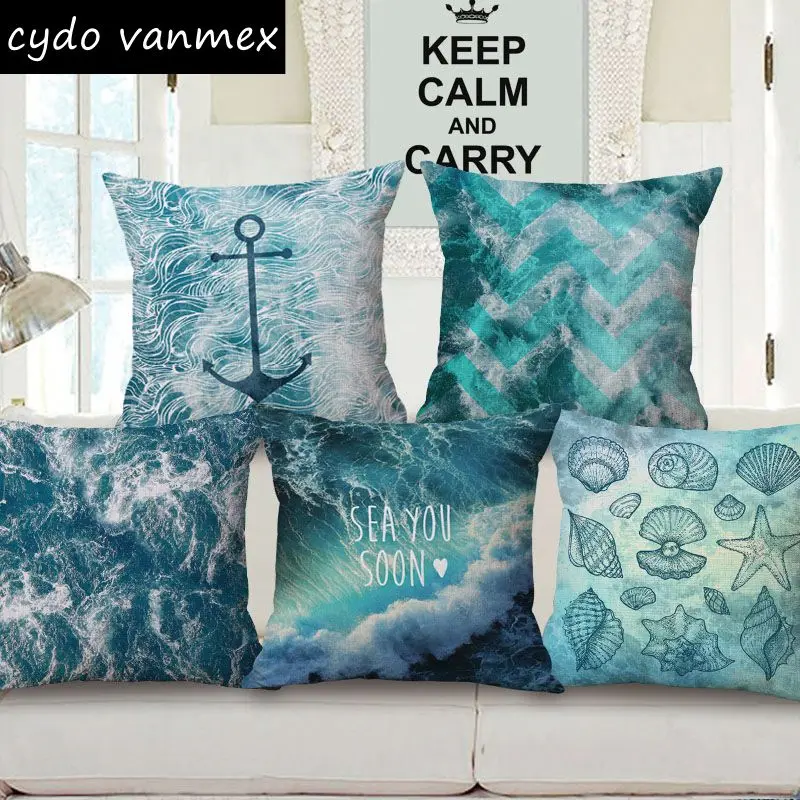 ocean sea cushion cover marine sofa chair throw pillow case nautical anchor almofada decorative cotton linen cojines
ocean sea cushion cover marine sofa chair throw pillow case nautical anchor almofada decorative cotton linen cojines