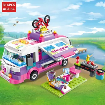 314Pcs City Girl Princess Outing Bus Car Model Building Blocks Sets Friends Figures Kids Bricks Playmobil Toys for Children
314Pcs City Girl Princess Outing Bus Car Model Building Blocks Sets Friends Figures Kids Bricks Playmobil Toys for Children