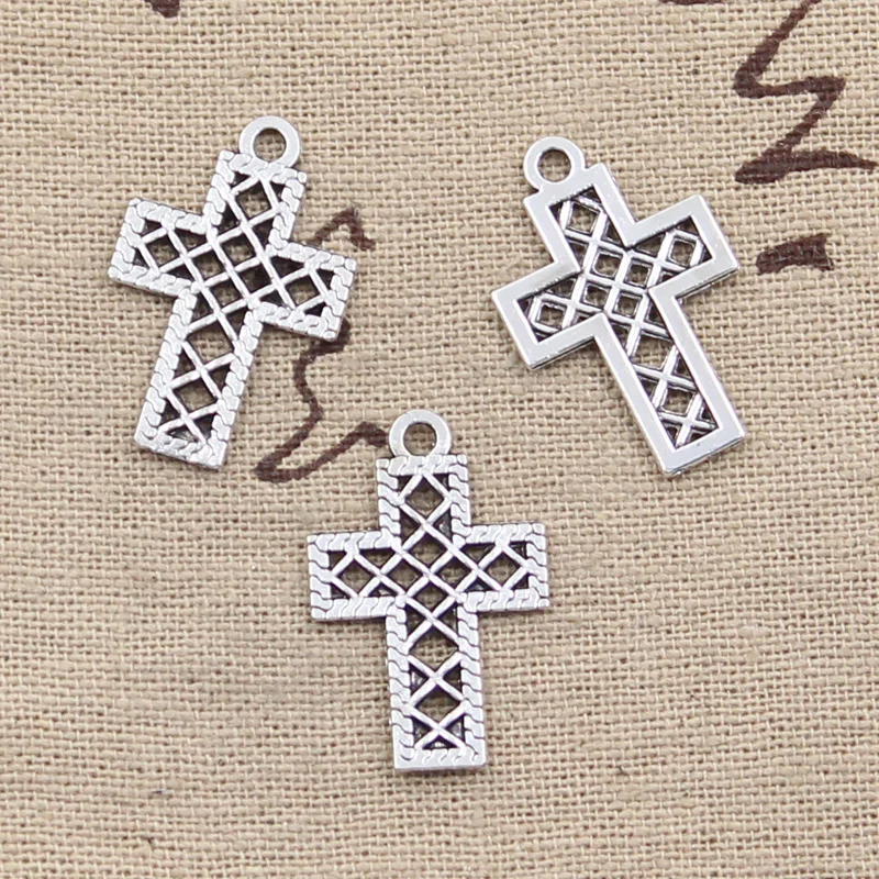 30pcs Charms Hollow Grid Cross 24x16mm Antique Silver Color Plated Pendants Making DIY Handmade Tibetan Silver Color Jewelry
30pcs Charms Hollow Grid Cross 24x16mm Antique Silver Color Plated Pendants Making DIY Handmade Tibetan Silver Color Jewelry