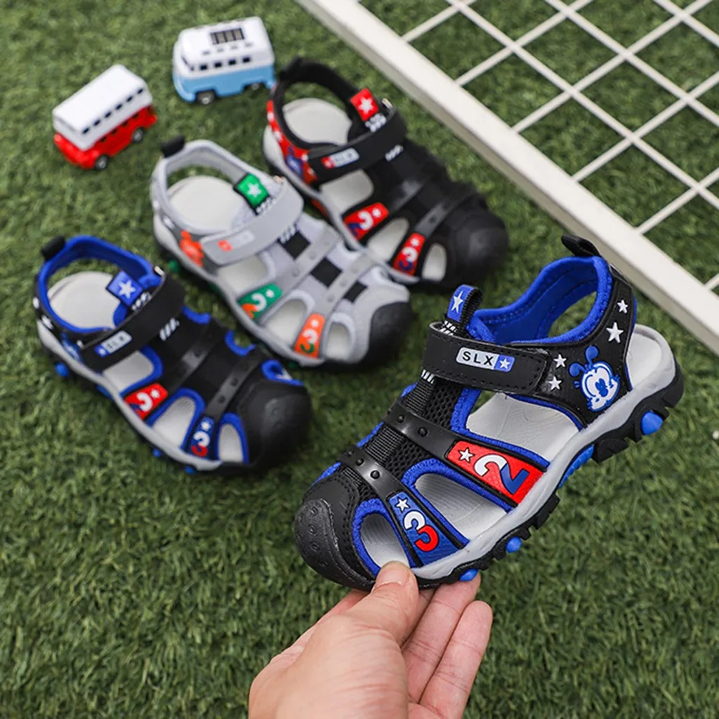 MUQGEW 2019 boys sandals PU Leather Close Toe children's Summer beach shoes Kids Flat Cartoon Letter Sports Sandals 4-14 Years
MUQGEW 2019 boys sandals PU Leather Close Toe children's Summer beach shoes Kids Flat Cartoon Letter Sports Sandals 4-14 Years