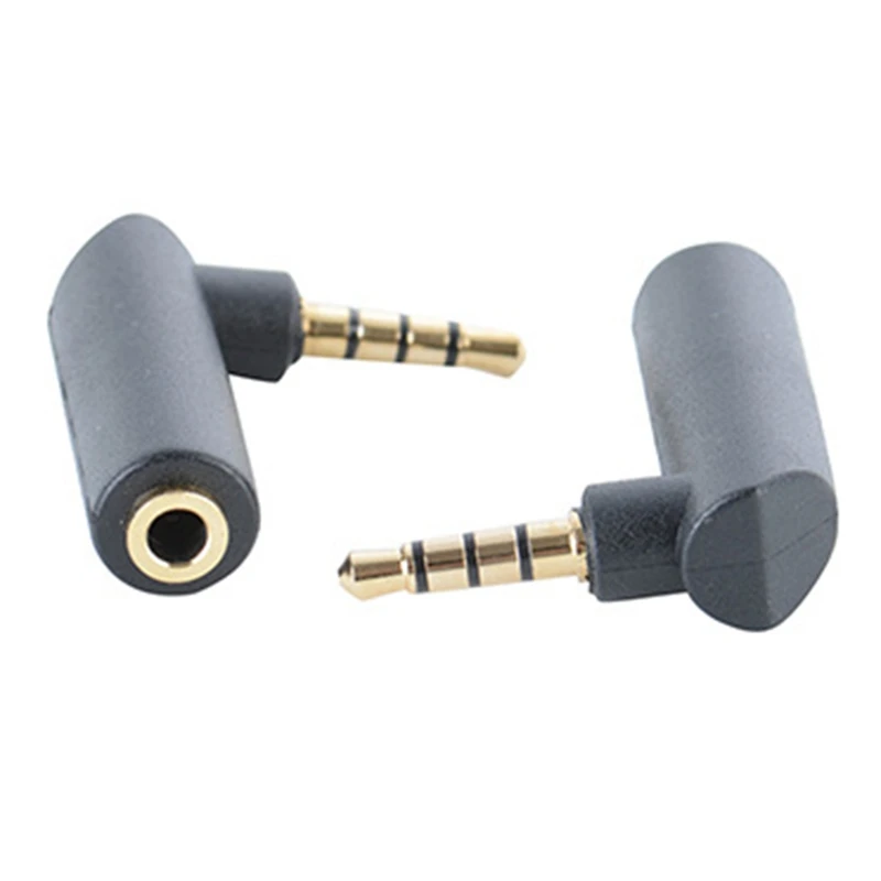 Black 1Pcs Right Angle 90Degree 3.5mm 3/4Pole Audio Stereo Male To Female Extension Adapter Used For Stereo Headphones
Black 1Pcs Right Angle 90Degree 3.5mm 3/4Pole Audio Stereo Male To Female Extension Adapter Used For Stereo Headphones