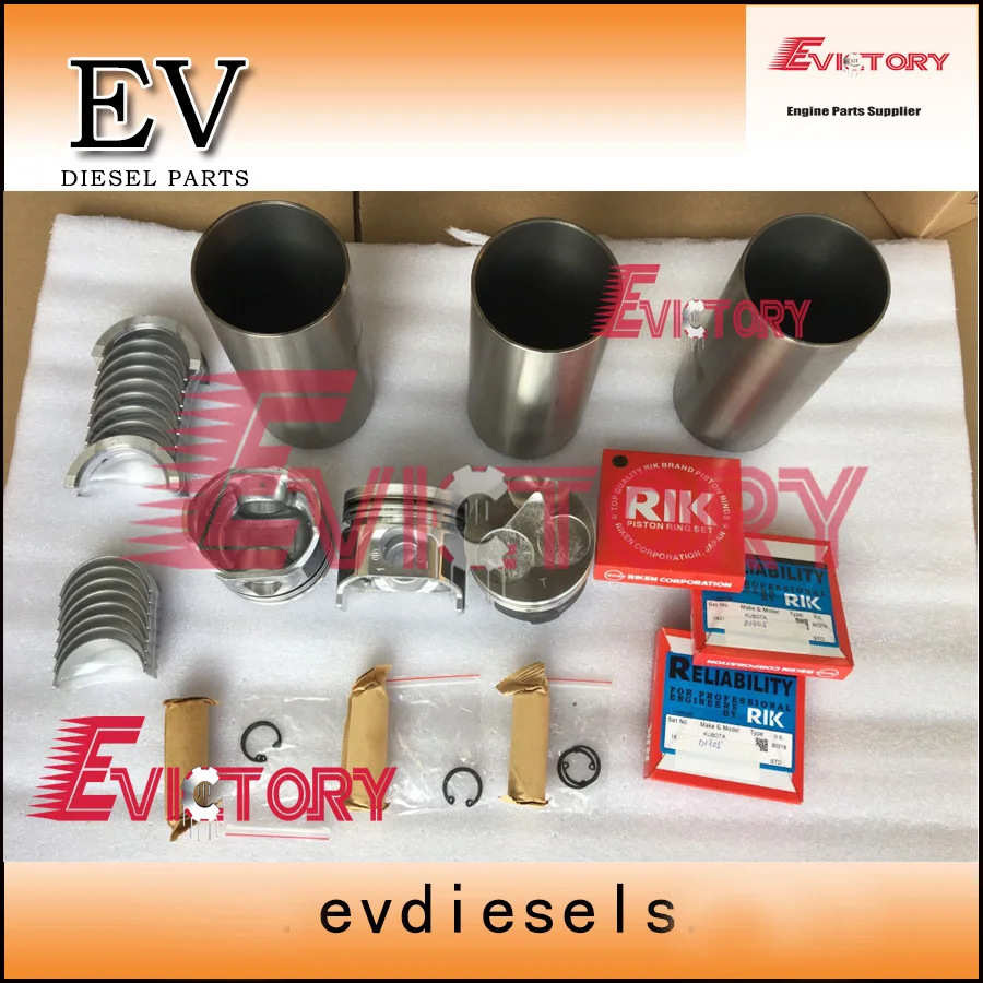 For Kubota D1403 rebuild kit piston + ring liner gasket crankshaft/con rod bearing
For Kubota D1403 rebuild kit piston + ring liner gasket crankshaft/con rod bearing