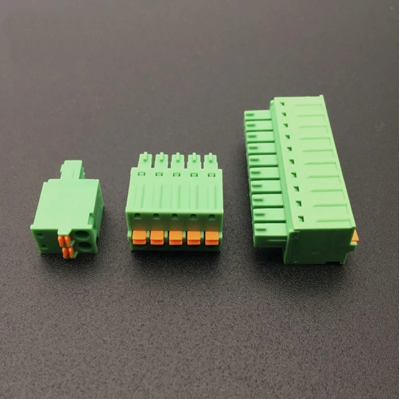 Screw-free spring wire pluggable PCB terminal block plug 2EDGKD-3.5-2P3P4P5P6P8P10P
Screw-free spring wire pluggable PCB terminal block plug 2EDGKD-3.5-2P3P4P5P6P8P10P