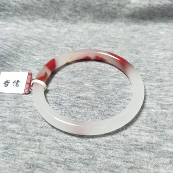 Zheru Jewelry Pure Natural Chicken Blood Jade Bracelet Red and White Bicolor 54-62mm Bracelet Send National Certificate
Zheru Jewelry Pure Natural Chicken Blood Jade Bracelet Red and White Bicolor 54-62mm Bracelet Send National Certificate