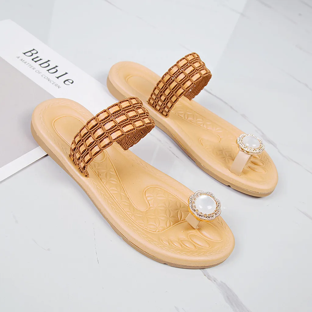 Summer Wear Flat Sandals And Slippers Set Toe Rhinestone Sandals Fashion Women's Indoor & Outdoor Shoes Zapatos Mujer 2019 30
Summer Wear Flat Sandals And Slippers Set Toe Rhinestone Sandals Fashion Women's Indoor & Outdoor Shoes Zapatos Mujer 2019 30