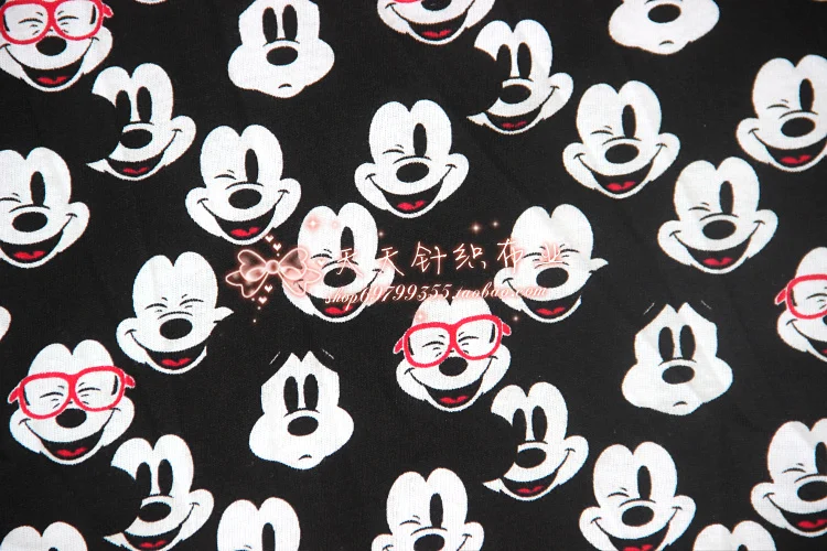 Cartoon Cute Mickey Mouse Expression Glass Sewing Baby Wrapped Ribbed Knitted Cotton Patchwork Fabric Pajamas Handmade Textile
Cartoon Cute Mickey Mouse Expression Glass Sewing Baby Wrapped Ribbed Knitted Cotton Patchwork Fabric Pajamas Handmade Textile