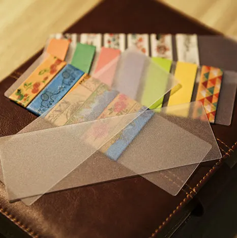 traveler's notebook accessories - portable masking tape frosted plastic sampler card organizer decorative washi tape sampler
traveler's notebook accessories - portable masking tape frosted plastic sampler card organizer decorative washi tape sampler