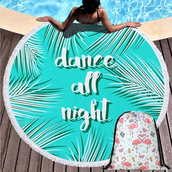 150cm Round Fruits Leaves Beach Towels Summer Shower Bath Towels With Drawstring Backpack Bag For Adults Bikini Cover Up Blanket
150cm Round Fruits Leaves Beach Towels Summer Shower Bath Towels With Drawstring Backpack Bag For Adults Bikini Cover Up Blanket