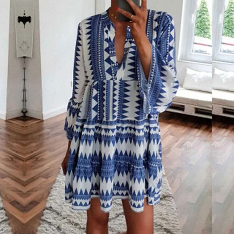 Summer Dress Ladies 2019 Plus Size Print Bohemian Boho Dress Woman Beach Elegant Party Dresses Loose Women's Summer Sundress 5XL
Summer Dress Ladies 2019 Plus Size Print Bohemian Boho Dress Woman Beach Elegant Party Dresses Loose Women's Summer Sundress 5XL