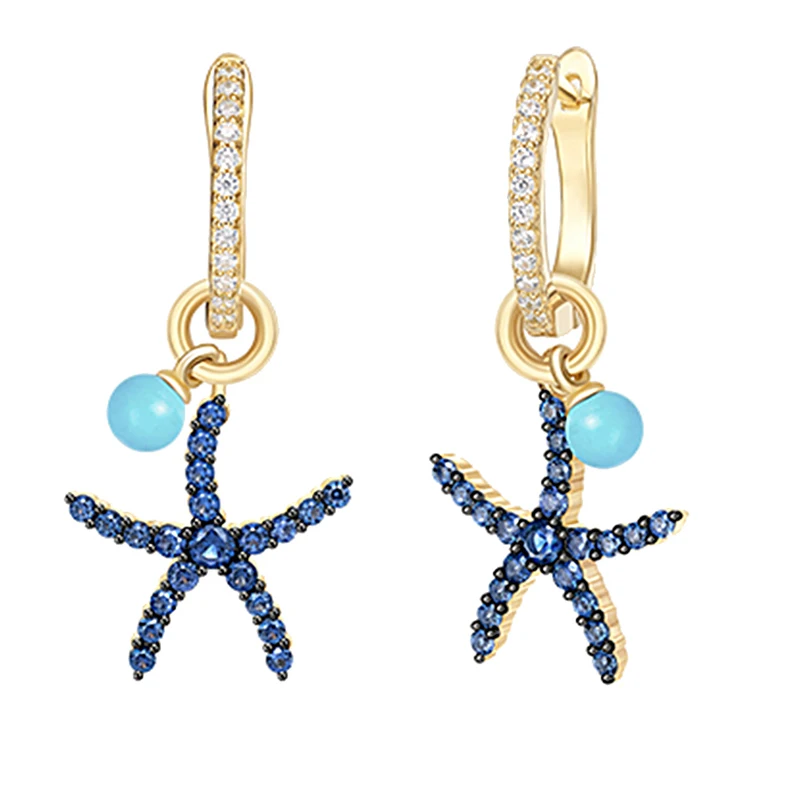 Sinya starfish design dangle earrings in Sterling silver setting blue CZ or white tourmaline add turquoise dangles
Sinya starfish design dangle earrings in Sterling silver setting blue CZ or white tourmaline add turquoise dangles
