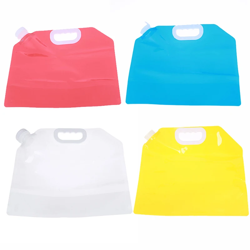 senderismo Contenedor de agua plegable picnic sin BPA barbacoa amarillo portador de agua plegable bolsa de almacenamiento de agua para camping no t/óxico