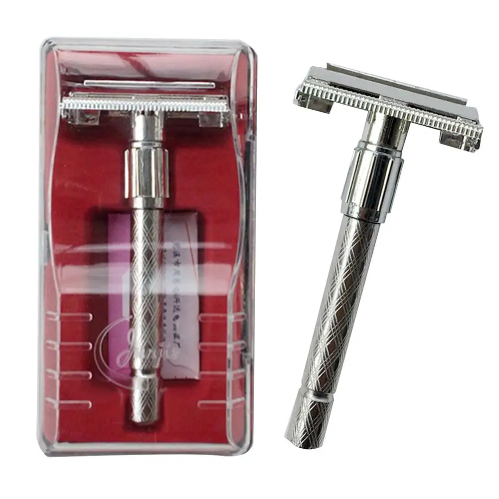 Men Manual Long Handle Razor Holder Double Edge Sharp Blade Facial Hair Shaper New
Men Manual Long Handle Razor Holder Double Edge Sharp Blade Facial Hair Shaper New