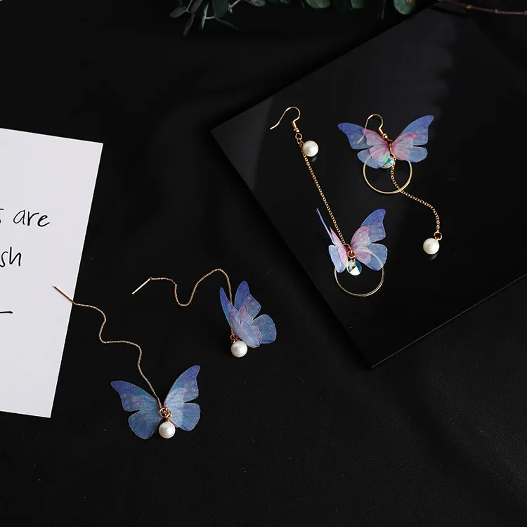 Retro Blue Yarn Butterfly Asymmetric Long Dangle Earrings Fashion Jewelry Alloy Circle Simulated Pearl Drop Earrings Brincos
Retro Blue Yarn Butterfly Asymmetric Long Dangle Earrings Fashion Jewelry Alloy Circle Simulated Pearl Drop Earrings Brincos