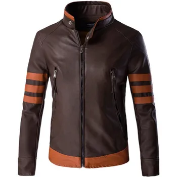 2020 New Arrival Wolverin Motorcycle Logans ma1 bomber Leather Jacket Slim Brown Casual Stand Collar Mens Jacket Coat Winter Top
2020 New Arrival Wolverin Motorcycle Logans ma1 bomber Leather Jacket Slim Brown Casual Stand Collar Mens Jacket Coat Winter Top
