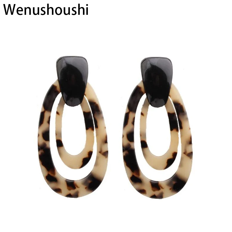 WENUSHOUSHI acetic acid acrylic leopard Drop Earrings for Women Tropical Brincos Jewelry Party Gifts drop ship ok wufj017
WENUSHOUSHI acetic acid acrylic leopard Drop Earrings for Women Tropical Brincos Jewelry Party Gifts drop ship ok wufj017