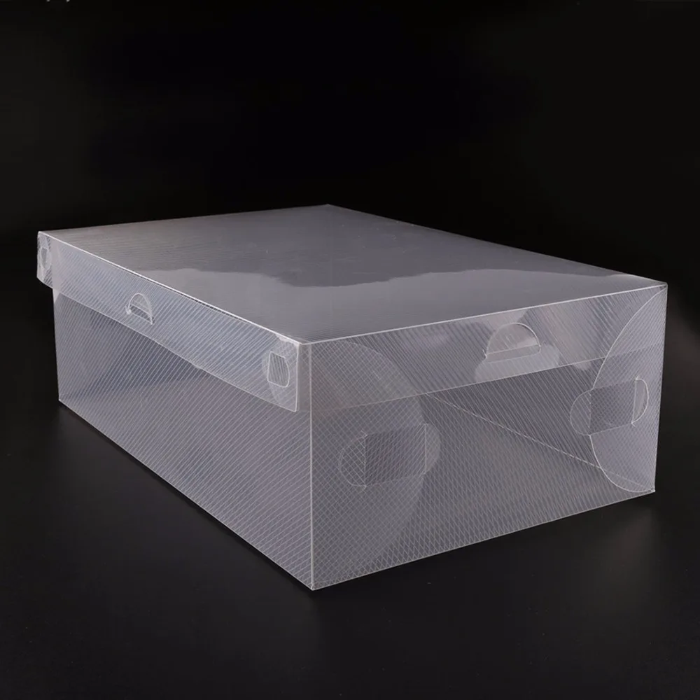 10 шт. Детский/женский/мужской прозрачный пластиковый ящик для хранения обуви|plastic
