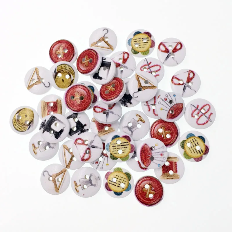 100Pcs Kawaii Fashion Bulk Mixed Wooden Button Needle Sewing Accessories Decorative Buttons Handmade Scrapbooking Craft DIY 15mm
100Pcs Kawaii Fashion Bulk Mixed Wooden Button Needle Sewing Accessories Decorative Buttons Handmade Scrapbooking Craft DIY 15mm