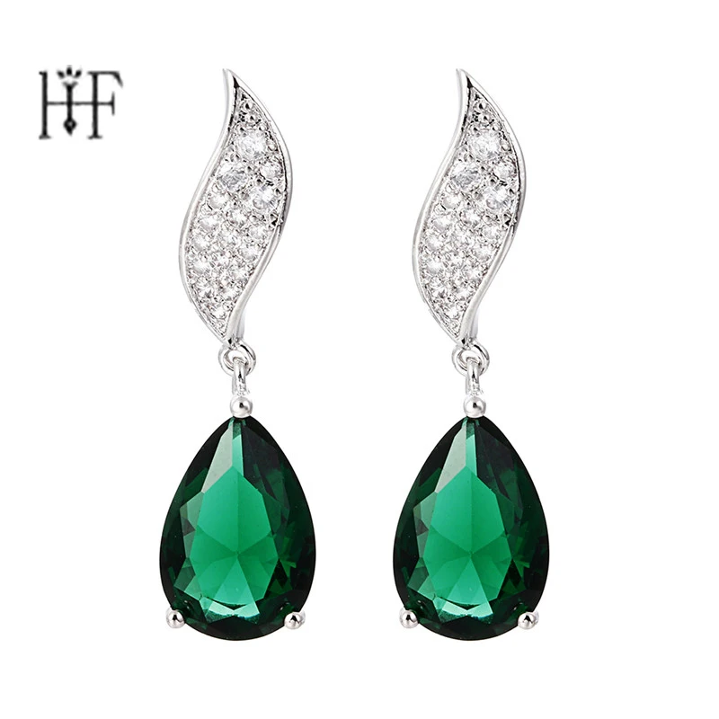 Water Droplets Romantic Jewelry Stud Earrings For Wedding Elegant Silver Color AAA Cubic Zirconia Stone Earring Pendientes
Water Droplets Romantic Jewelry Stud Earrings For Wedding Elegant Silver Color AAA Cubic Zirconia Stone Earring Pendientes
