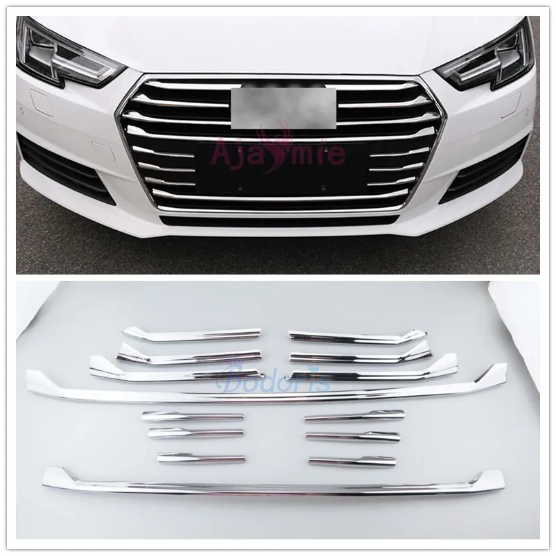 ABS Chrome Car Styling Center Grille Grill For Audi A4L A4 2017 2018