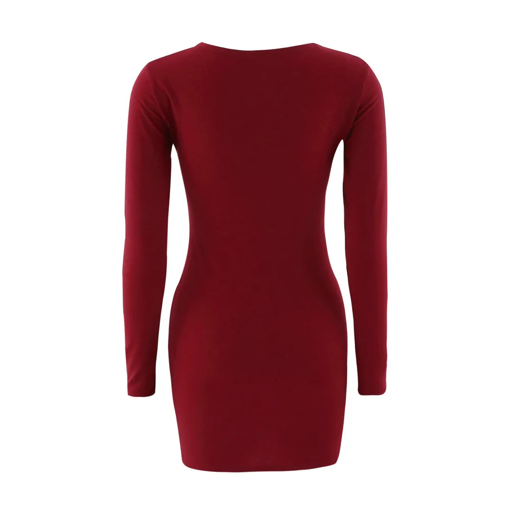Womail Female Dress Fashion Sexy Solid Long Sleeve Slim Dress Mini Bodycon Dresses Elegant Dresses 1.APR.24
Womail Female Dress Fashion Sexy Solid Long Sleeve Slim Dress Mini Bodycon Dresses Elegant Dresses 1.APR.24
