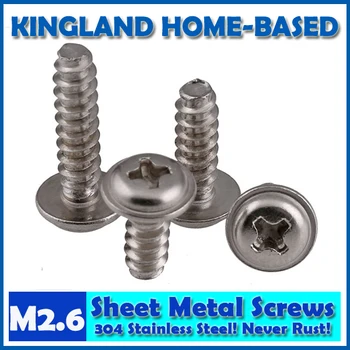 M2.6 Phillips Cross Recessed Pan Washer Head Tapping Screw With Collar 304 Stainless Steel Adapter Wood Metal Sheet Screws PWB
M2.6 Phillips Cross Recessed Pan Washer Head Tapping Screw With Collar 304 Stainless Steel Adapter Wood Metal Sheet Screws PWB