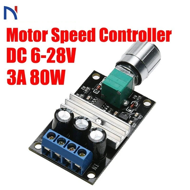 DC 6-28V 12V 24V 3A PWM Motor Speed Controller Regulator Adjustable Variable Speed Control Switch Fan DC Motor Governor Tools
DC 6-28V 12V 24V 3A PWM Motor Speed Controller Regulator Adjustable Variable Speed Control Switch Fan DC Motor Governor Tools