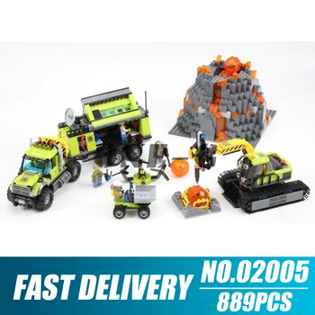 Building blocks 02005 889pcs Compatible lepining City 60124 Bricks Volcano Exploration Ba figures toys for children
Building blocks 02005 889pcs Compatible lepining City 60124 Bricks Volcano Exploration Ba figures toys for children