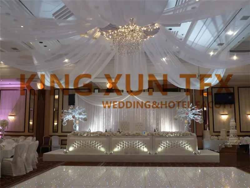 Ice Silk Roof Canopy Drapery \ Panel Ceiling Fabric For Wedding Event Decoration
Ice Silk Roof Canopy Drapery \ Panel Ceiling Fabric For Wedding Event Decoration