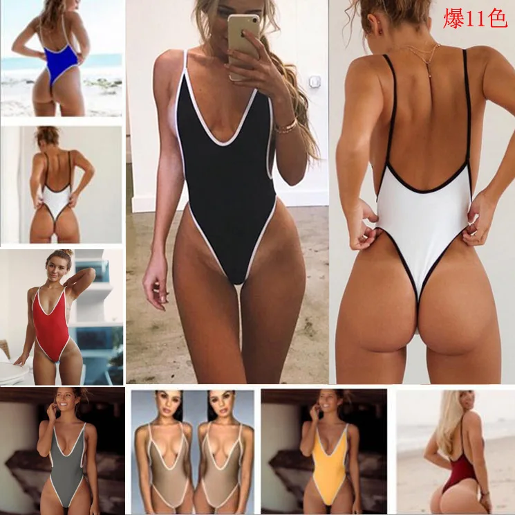 FALLINDOLL One Piece Swimsuit Sexy Thong Swimwear Women Solid Bathing Suit Monokini Maillot De Bain Femme Halter Beachwear
FALLINDOLL One Piece Swimsuit Sexy Thong Swimwear Women Solid Bathing Suit Monokini Maillot De Bain Femme Halter Beachwear