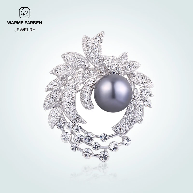 WARME FARBEN Silver 925 Brooch for Women Inlaid Zircon Pearl Flowers Shaped Brooch Suit Scarves Pins Fine Brooches Jewelry Gifts
WARME FARBEN Silver 925 Brooch for Women Inlaid Zircon Pearl Flowers Shaped Brooch Suit Scarves Pins Fine Brooches Jewelry Gifts