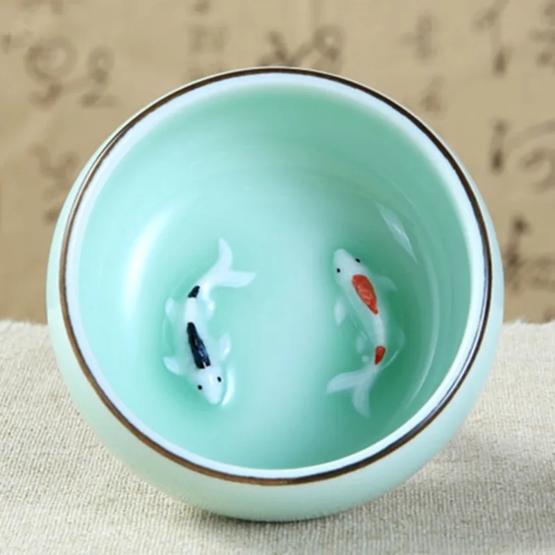 Китайский селадон фарфоровые чайные чашки Керамические кунг фу посуда для